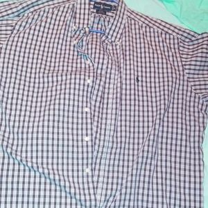 Long sleeve button up polo